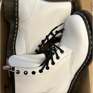 Women’s white Doc Martens